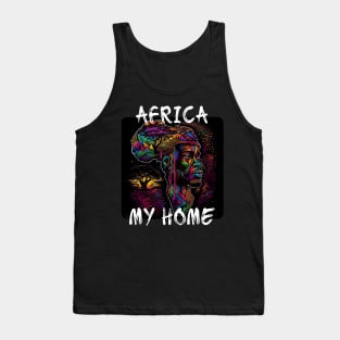 Africa, My Home 7 Tank Top